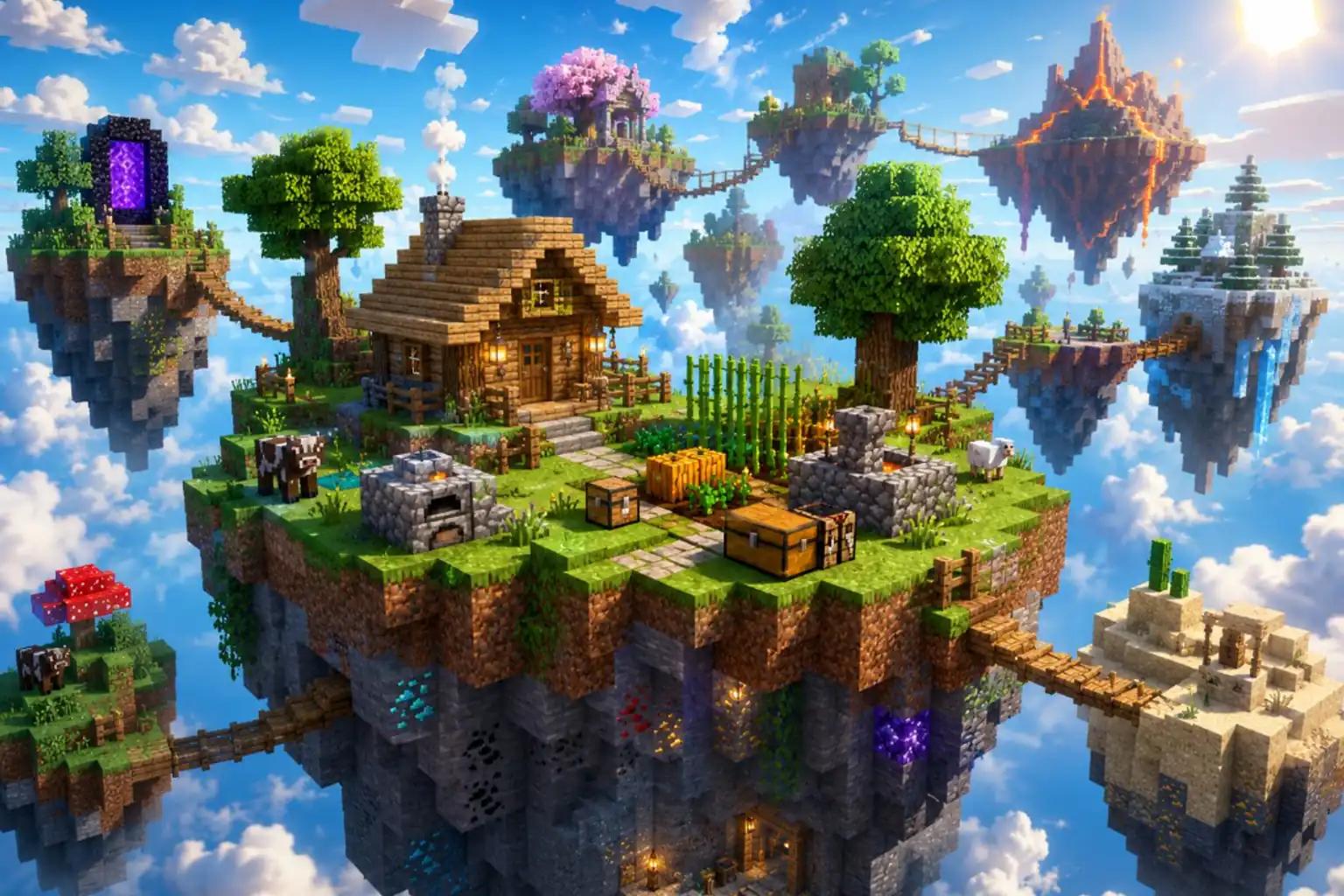 Best Skyblock Minecraft Servers - Island Survival Challenge